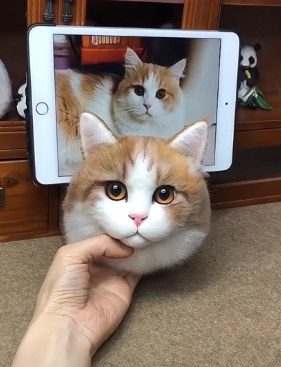 #01   Woolfelt 3D Cat Head (short hair) | MeetPet